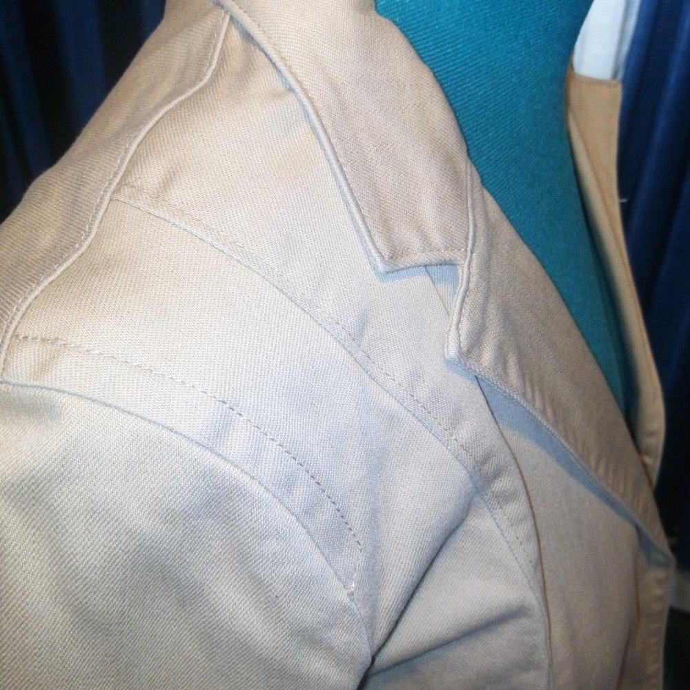 Calvin Klein Jeans Tan Hourglass Blazer Sz M - Picture 13 of 15
